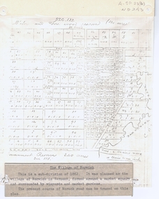 Document, The Village of Norwich, C1862