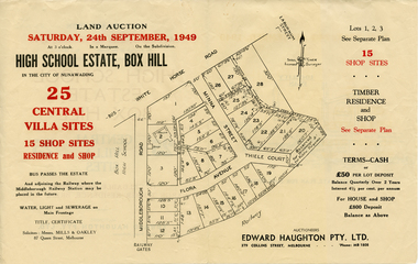 Document, High School Estate, 1940