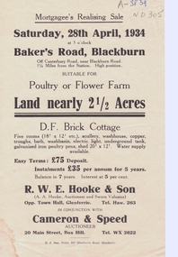 Document, Baker's Road