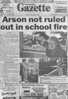 A $700,000 fire at Mitcham Primary School may be linked to an arson attempt at Blackburn Secondary College.