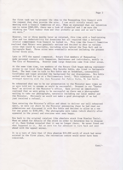 Letter from Bob Hoskins to Valda Arrowsmith - Page 2