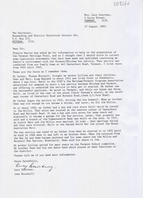 Letter - Correspondence, Mitcham - Vermont Bus Service, 27/08/2001
