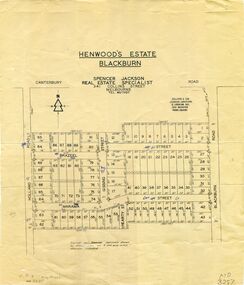 Map, Henwoods Estate, Blackburn