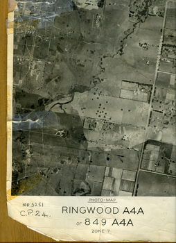 Aerial photo covering approximately from Box Hill to Mitcham (West to East) and Springfield Road to Hawthorn Road (North to south).