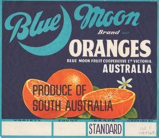 Label fore Blue Moon procucts