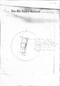 Title Office - Record of Subdivision diagram.
