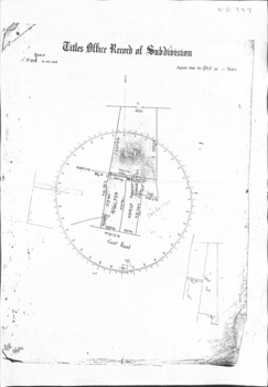 Title Office - Record of Subdivision diagram