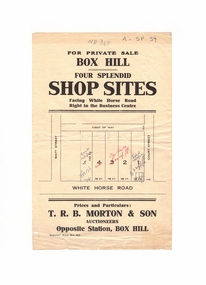 Document, Shop Sites, 1922