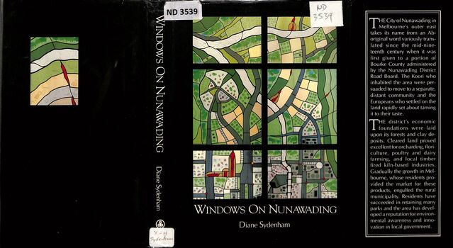 Windows On Nunawading dust cover
