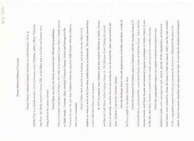 Biography of Henry (Harry) Edward Gorsuch 1914 - 1995 - page 1