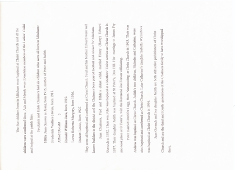 Biography of the Chalmers family  - page 2