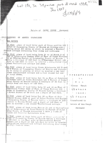 Document, Estate of James Keogh, 1897
