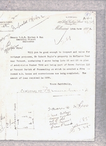 Document, McClares Road Vermont, 16/10/1922 12:00:00 AM