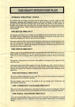 City of Nunawading Blackburn Station Shopping Centre structure plan