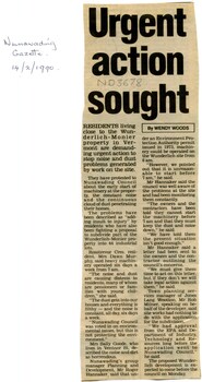Urgent action sought