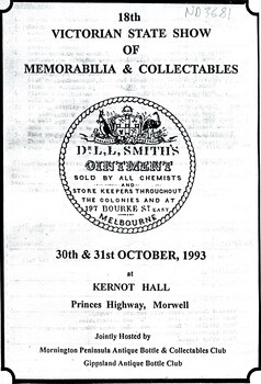 18th Victorian State Show of Memorabilia and Collectables