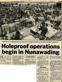 Holeproof operations begin in Nunawading