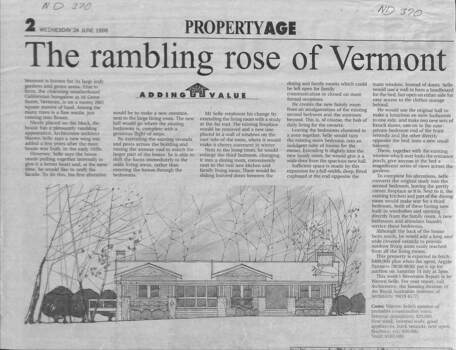The Rambling Rose of Vermont