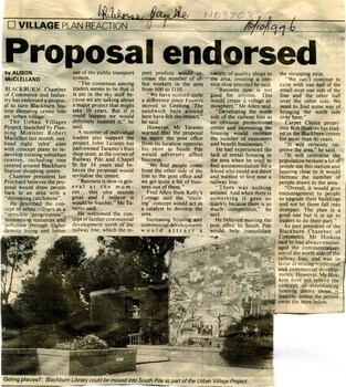 Proposal endorsed