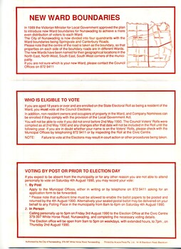 Nunawading Council annual election North-east ward