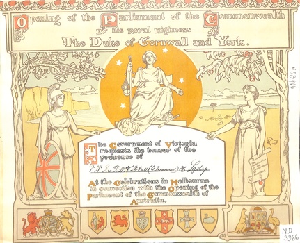 Invitation to V.W. Bro. R.W.V. McCall (G.Treasurer) 
