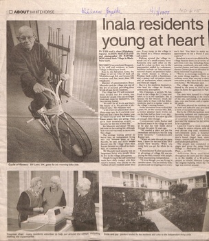 Article on Inala Village run by the Slavation Army.