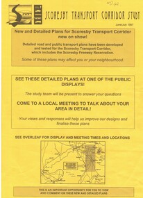 New and detailed plans for Scoresby Transport Corridor now on show