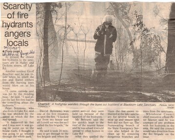Article, Blackburn Lake Sanctuary, 29/01/1997 12:00:00 AM