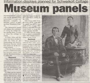 Article, Information Displays for Schwerkolt Cottage, 1998