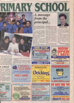 Page 3 of the 4 page article on Parkmore Primary School.
