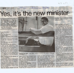 Article in Whitehorse Gazette by Alison McClelland 12 February 1997 