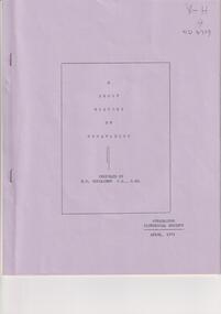 A Short History of Nunawading