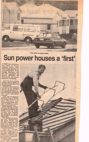 Article, Sun power houses a 'first', 17/05/1989 12:00:00 AM