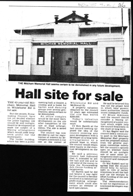 Mitcham Memorial Hall for sale (photo)