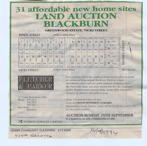 Document, Greenwood Estate, 14/09/1994 12:00:00 AM