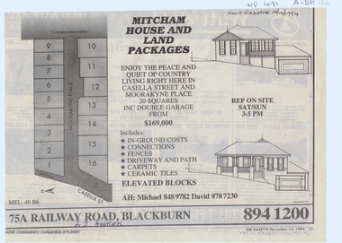 Article, Mitcham house and land packages, 14/12/1994 12:00:00 AM