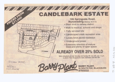 Article, Candlebark Estate, 27/07/1994 12:00:00 AM