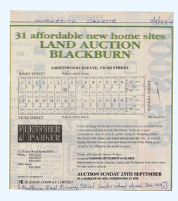 Article, Land Auction, Blackburn, 7/09/1994 12:00:00 AM