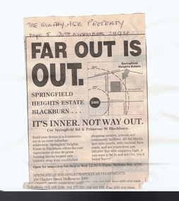 Article, Far out is out, 20/11/1994 12:00:00 AM