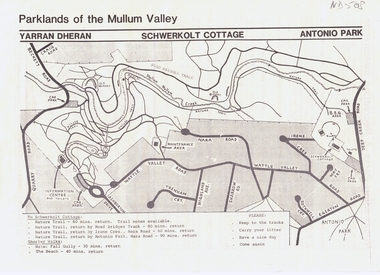 Pamphlet, Parklands of the Mullum Valley, 1998