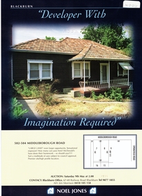 Pamphlet, Middleborough Road, 1/05/1998 12:00:00 AM