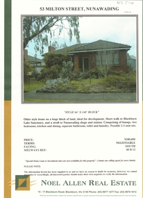 Document, Milton Street, Nunawading, 1998