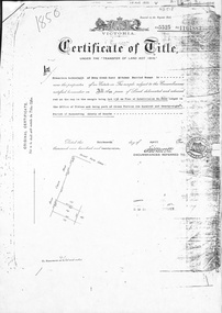 Certificate of Title for lot 136 on Plan of Subdivision No 8022.