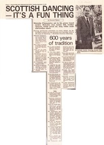 Article, Scottish dancing - it's a fun thing, 1983