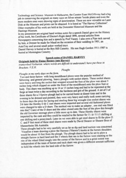 Second  page  of the 3 page description on the history of Daniel Harvey.