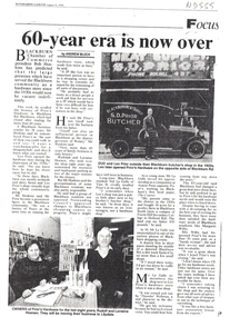 Photocopy of article in 'Nunawading Gazette', 11 August 1993 on history of Prior's Hardware, 
