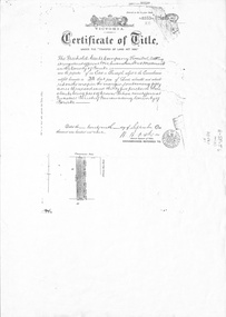 Certificate Vol. 3352 Fol 335 to Freehold Assets Co Ltd 29 September 1909.