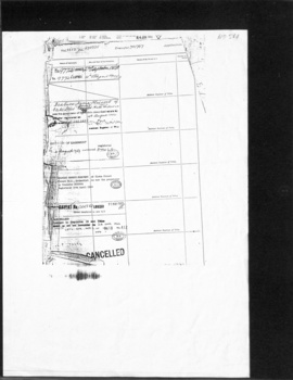 Page 2 of 3 pages of record of subdivision transfers 1909-1916 and 1992.