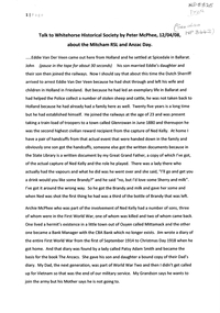 Transcript of a talk by Peter McPhee