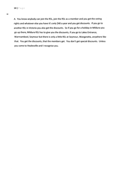 Transcript of a talk by Peter McPhee on Mitcham RSL